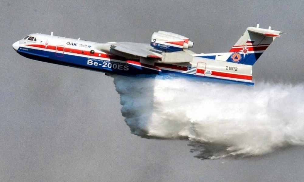 Επανήλθε το ρωσικό Beriev-200: Επιχειρεί στο μέτωπο της Εύβοιας